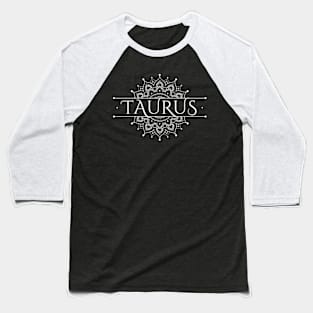 Taurus Mandala Baseball T-Shirt